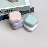 Lindo estuche de lentes de contacto de colores simples